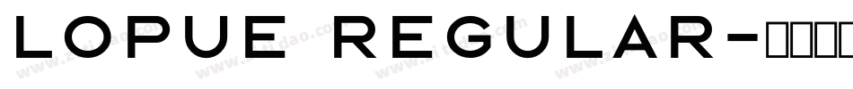 lopue Regular字体转换
